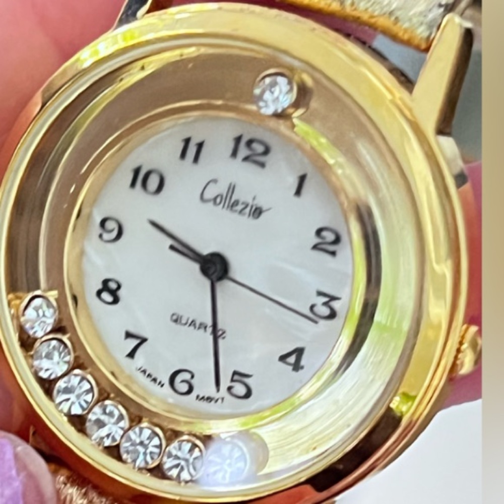 Collezio Gold Quartz Watch Mother Of Pearl